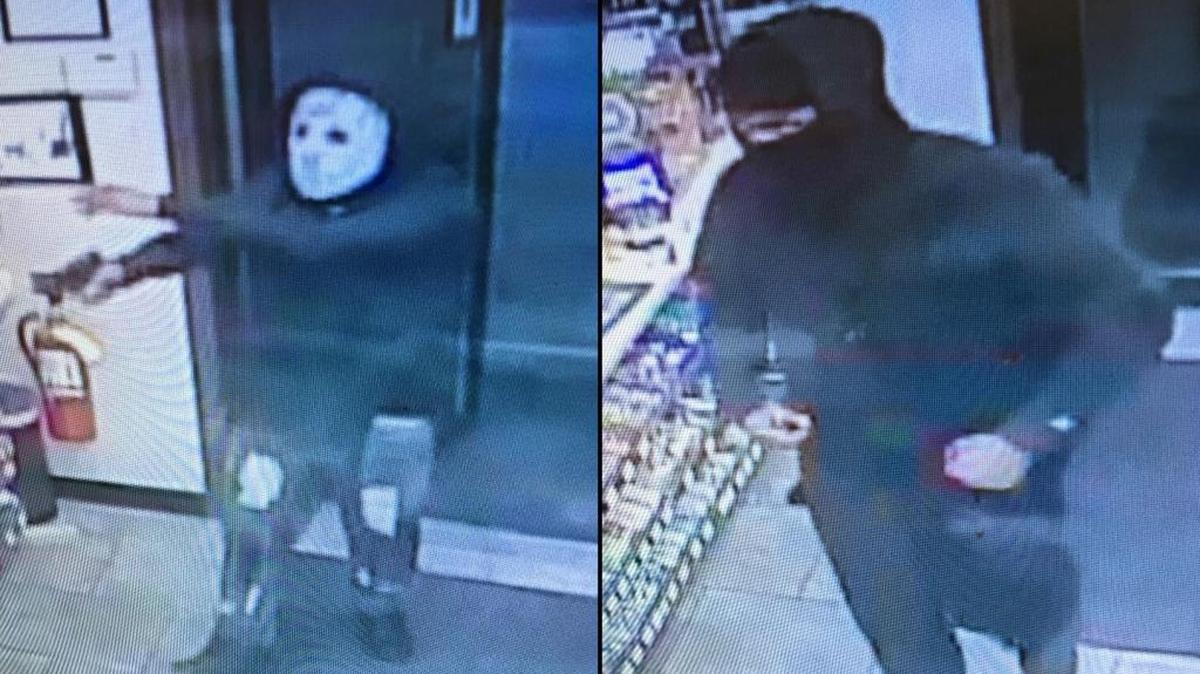 Wood River police are asking for help in identifying these two people, pictured in surveillance footage during an armed robbery.