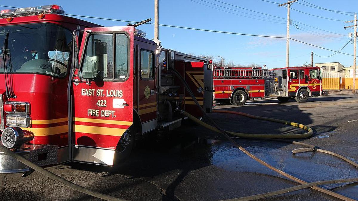 East St. Louis fire trucks