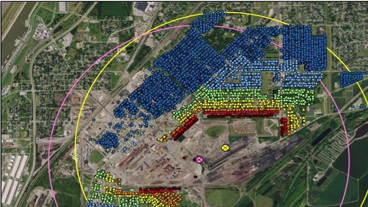 If you own or have previously owned property inside the circles in this area of Granite City, you may be eligible to claim part of a $4.2 million settlement