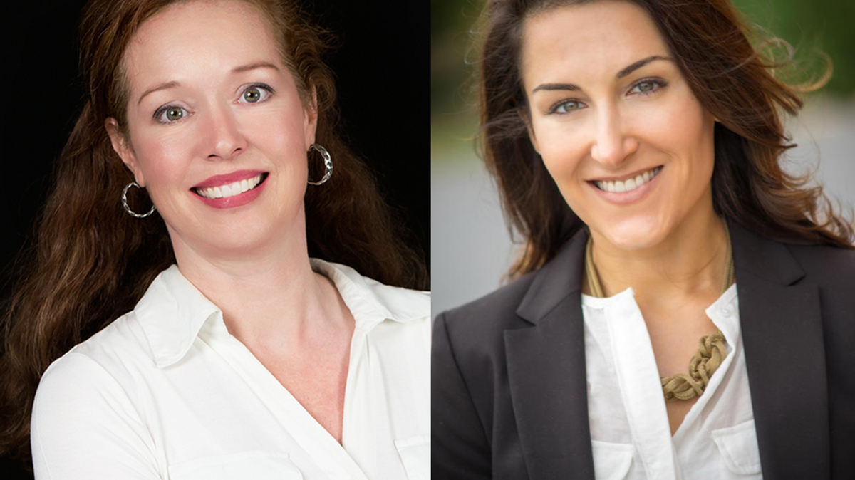 Incumbent Amy Meyer, left, and Shannon Bradford.