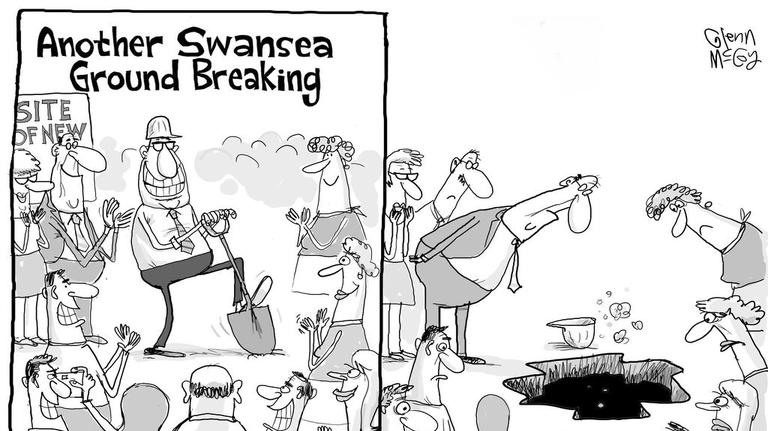 Glenn McCoy: Swansea groundbreaking
