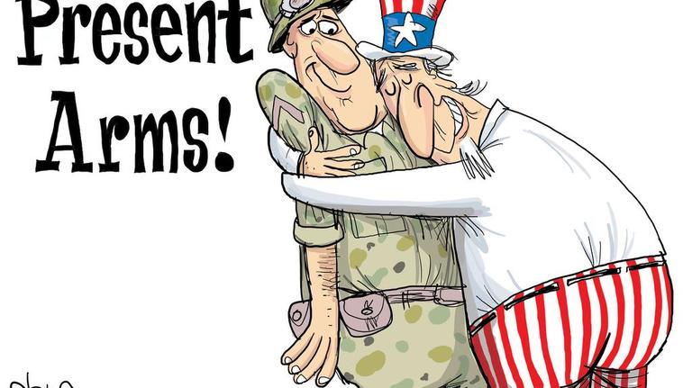 Glenn McCoy: Present arms!