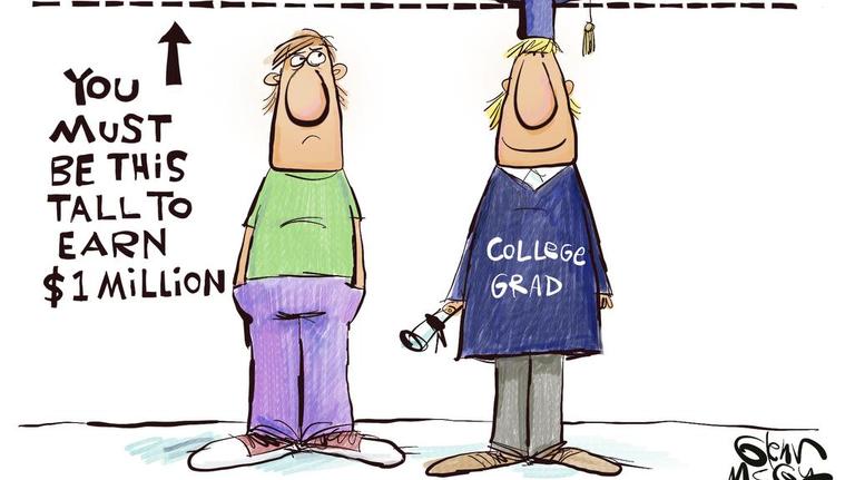 Glenn McCoy: College graduate lifetime earnings 