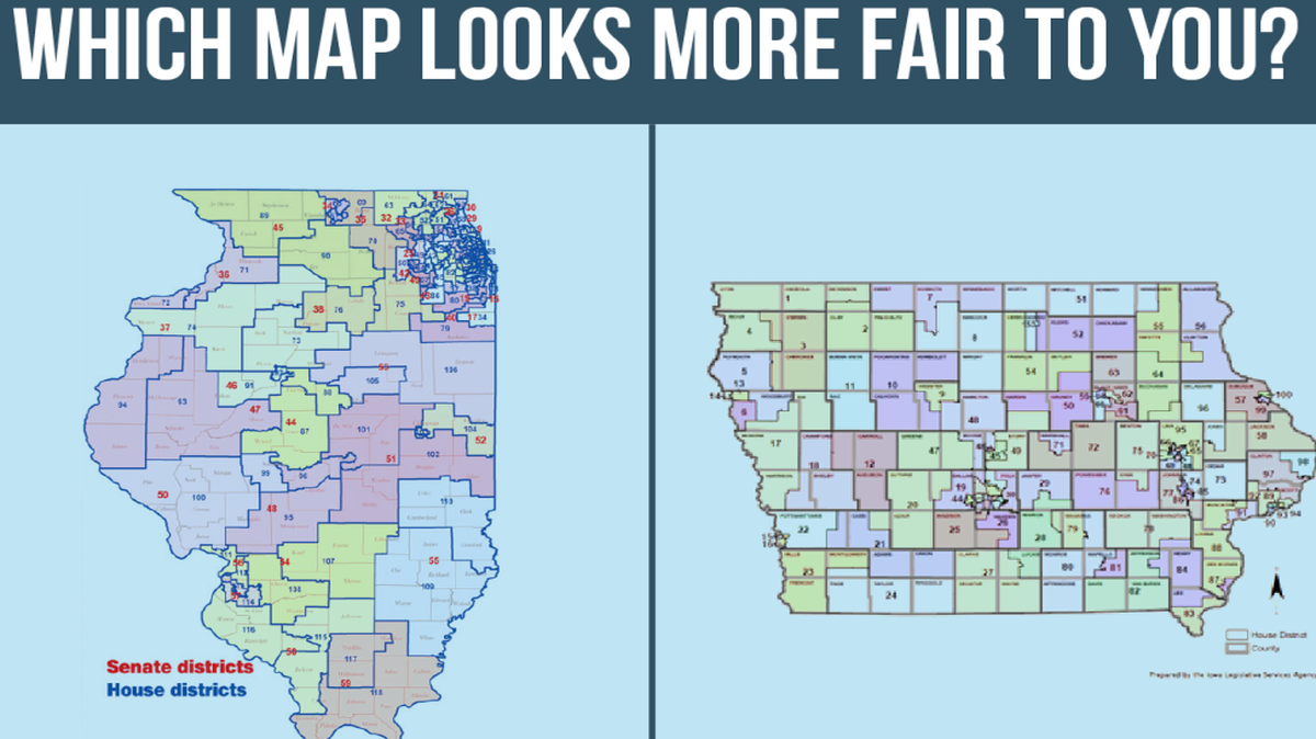Illinois voters want an independent authority to create legislative maps, like Iowa has. Illinois legislative districts are seriously gerrymandered, but a U.S. Supreme Court case could change that.