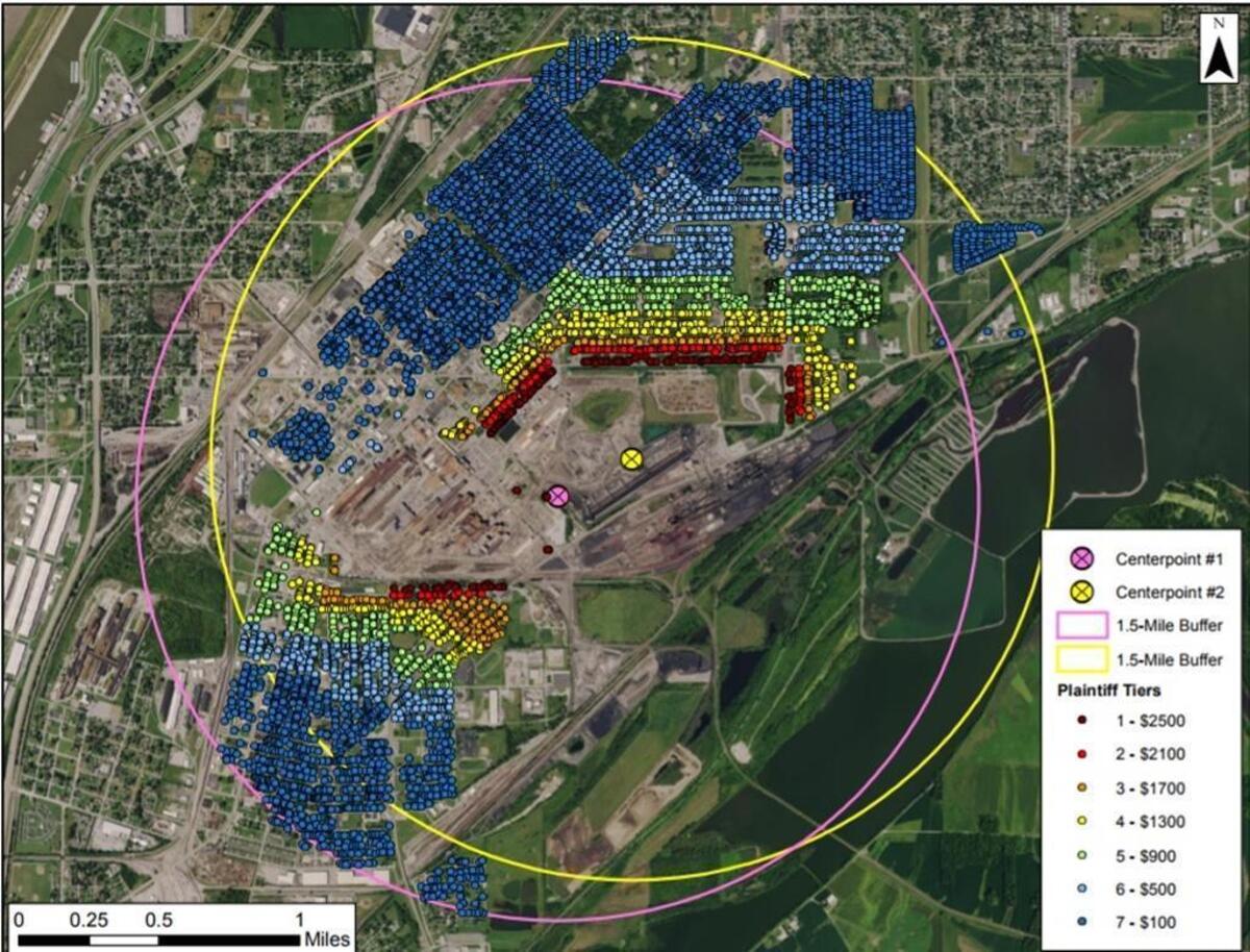 A class-action lawsuit yielded $1.4 million for the lawyers and between $33 and $2,500 for homeowners, depending on how close they lived to Granite City Steel’s coke plant.