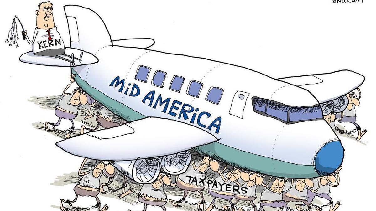 MidAmerica Airport required a $7.5 million subsidy from St. Clair County taxpayers last year.