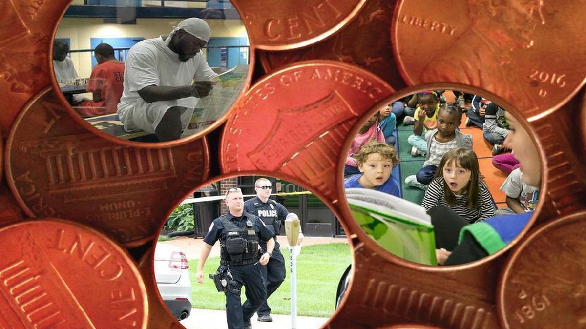 Sales tax increases of a penny on a $1 purchase for school construction and a penny for law enforcement are expected to generate $44 million a year in St. Clair County if approved by voters on April 4.