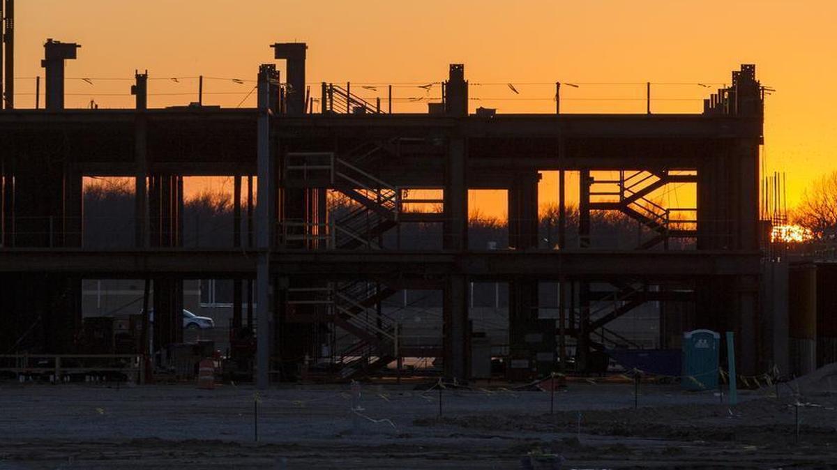 Construction is well underway at St. Elizabeth’s Hospital’s replacement hospital in O’Fallon.