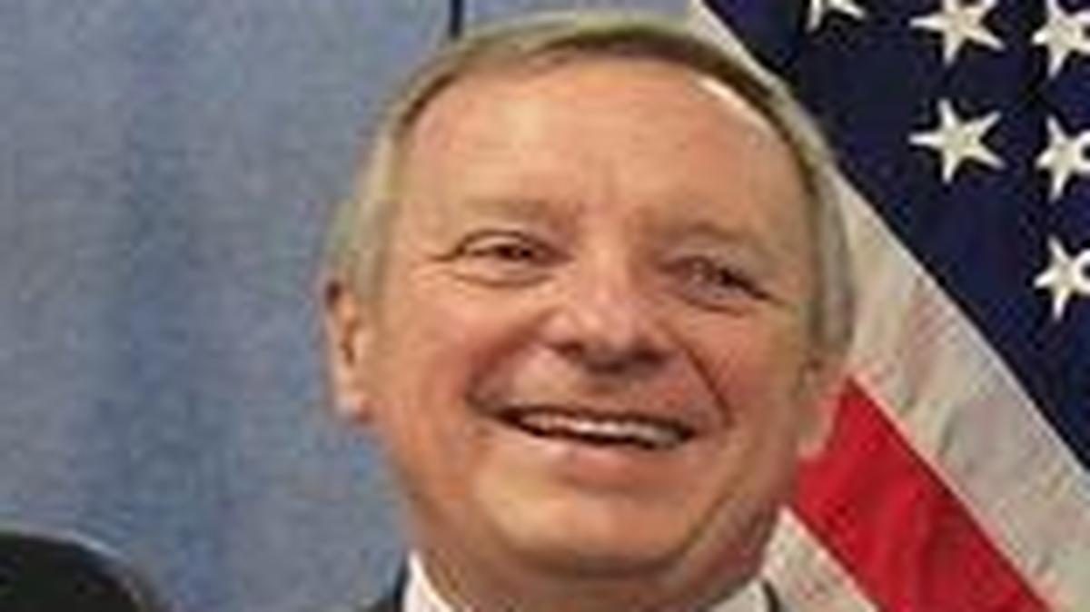 U.S. Sen. Dick Durbin, left, says he is working with other Illinois political leaders to get the decision reversed to put the National Geospatial-Intelligence Agency in North St. Louis. Still, he has twice signaled resignation that the deal is done. Scott Air Force Base is the logical site for the defense mapping agency.