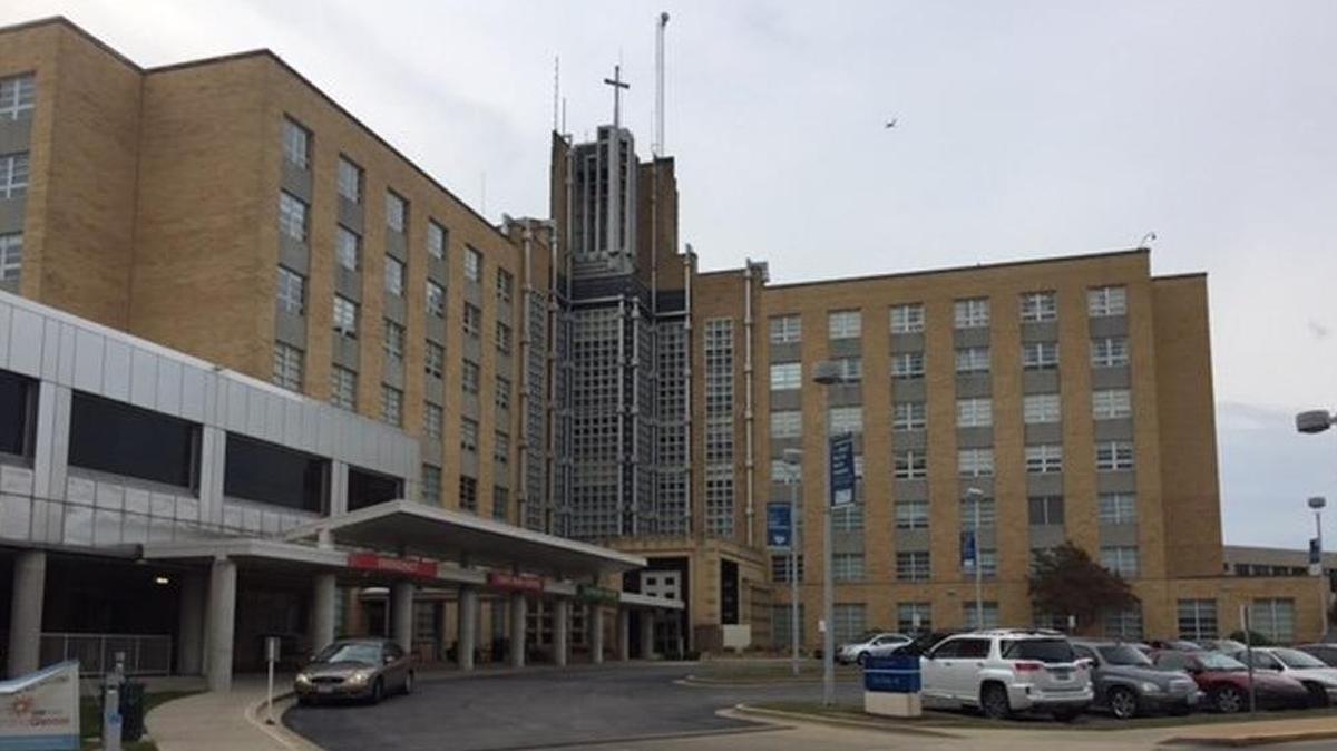 St. Elizabeth’s Hospital in Belleville will be razed, along with the heart center and parking garage. The open ground near downtown Belleville will present a development opportunity.