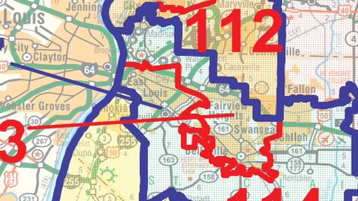 Local state legislative districts are not compact and do not group voters by interests. East St. Louis and Lebanon voters have few common interests but share a representative. Same with Venice and Swansea voters, who also share a state representative.
