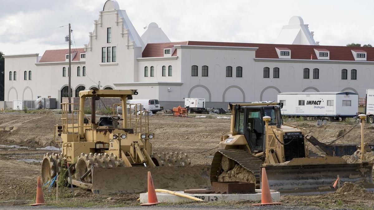 Construction on the Hofbräuhaus German restaurant and brewery continues in Belleville.