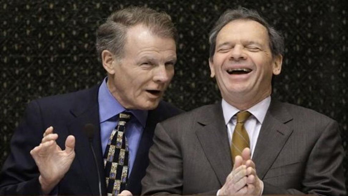 Illinois House Speaker Michael Madigan, left, and Senate President John Cullerton.
