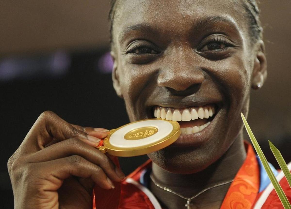 East St. Louis native Dawn Harper won the women’s 100-meter hurdles at the Beijing 2008 Olympics. The medal means something because hers was an extraordinary achievement.