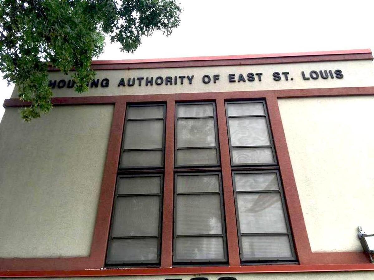 The exterior of the East St. Louis Housing Authority.