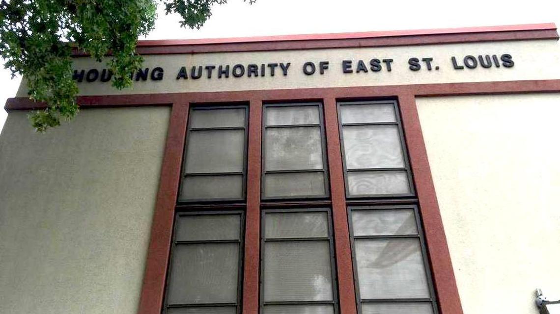 The exterior of the East St. Louis Housing Authority.