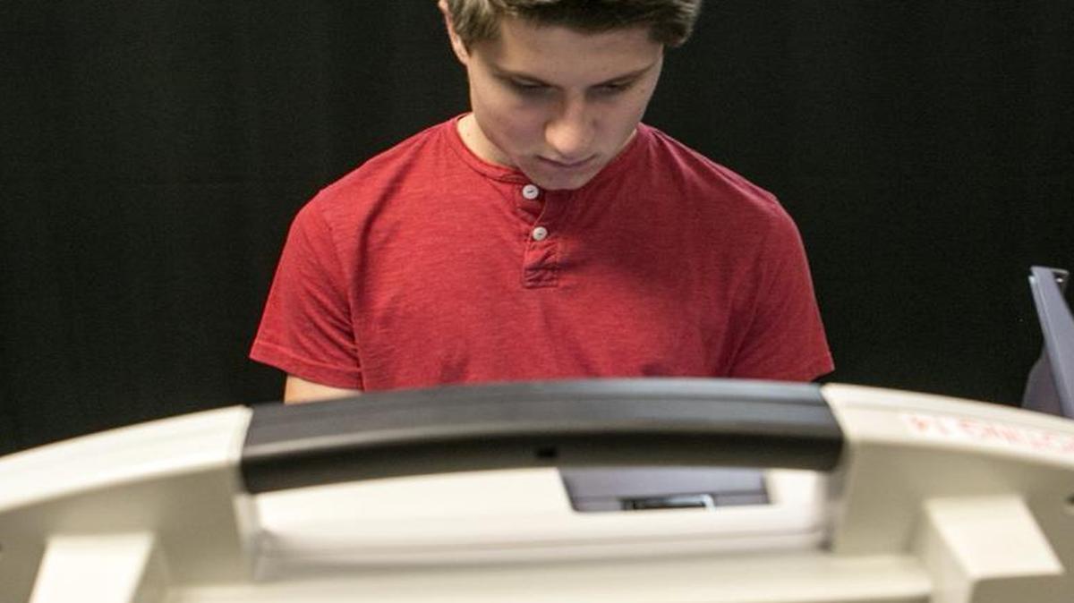 Evan Schmidt, 18, from Dupo was part of the roughly 40 percent of registered voters to turn out for the primary election. That means 60 percent of voters were content to let the 40 percent speak for them.