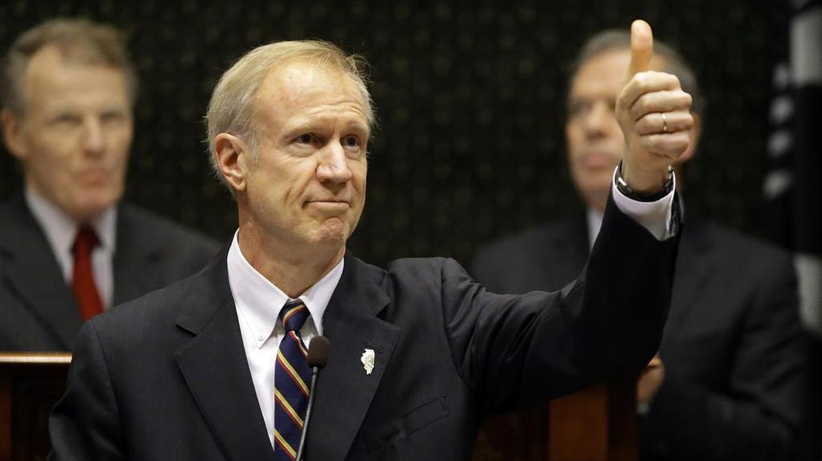 Illinois Gov. Bruce Rauner delivers his State of the State address to a joint session of the General Assembly in the House chambers at the State Capitol on Wednesday in Springfield