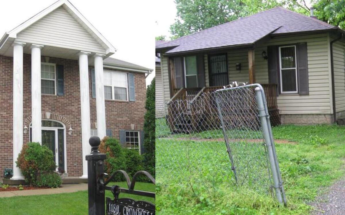 Where does Washington Park Mayor Rickie Thomas live? He owns this $221,659 house at 1180 Cromwell Lane in Shiloh and took the owner-occupied property tax exemption on it in 2014 while Washington Park village clerk. Two cars registered to his wife and one to him were parked outside Wednesday afternoon. He also owns this $5,950 house at 1231 N. 48th St. in Washington Park. He said he lives there.