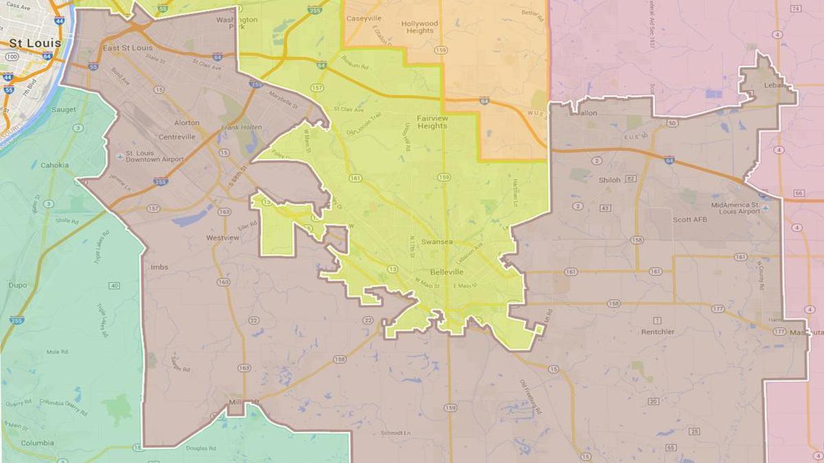 So what do voters in East St. Louis, Smithton and Lebanon have in common? A state representative, although the populations and their interests have little in common.