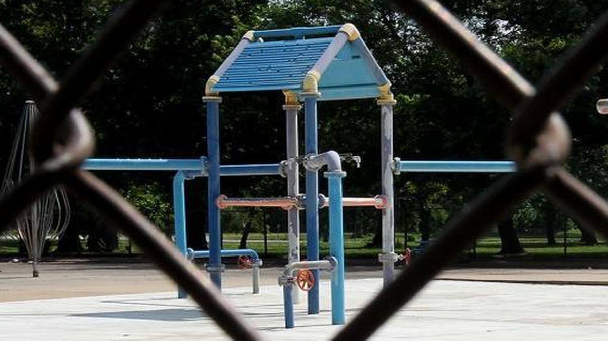The Jones Park splash pad may remain dry this year because the East St. Louis Park District does not have money to operate it.