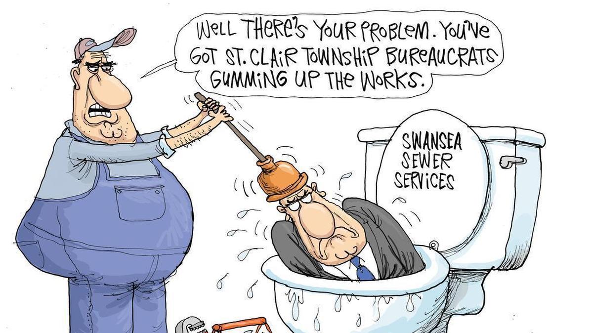 An extra $15 a month for sewer service angered residents and has St. Clair Township leaders trying to clean up after themselves.