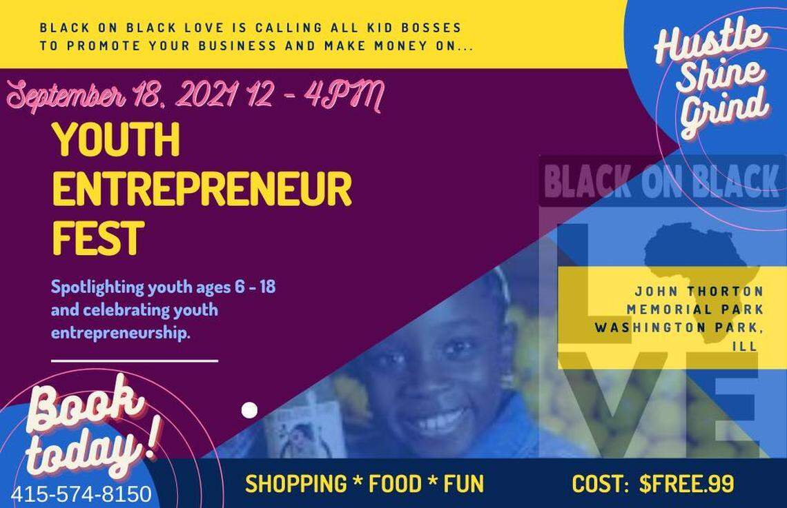 The Youth Entrepreneur Fest will be held on Saturday, September 18 in Washington Park