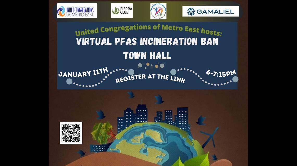 United Congregations of Metro East will host a virtual town hall on banning the emission of hazardous chemicals in January