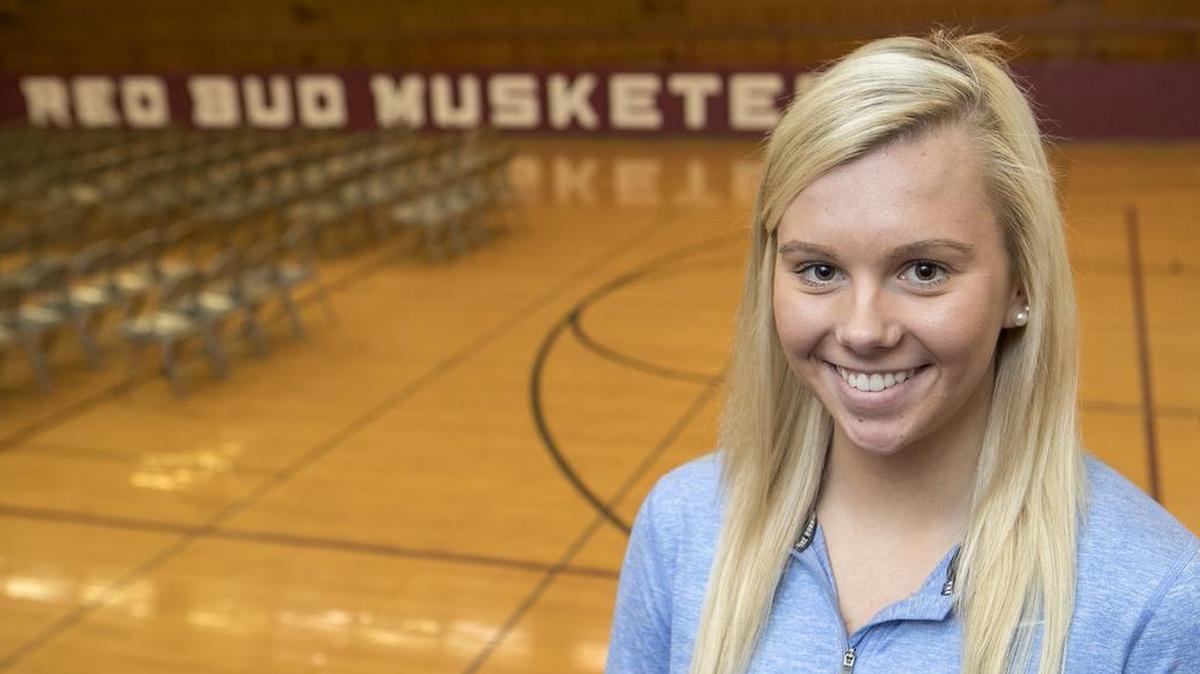 Red Bud volleyball player Morgan Cowell.