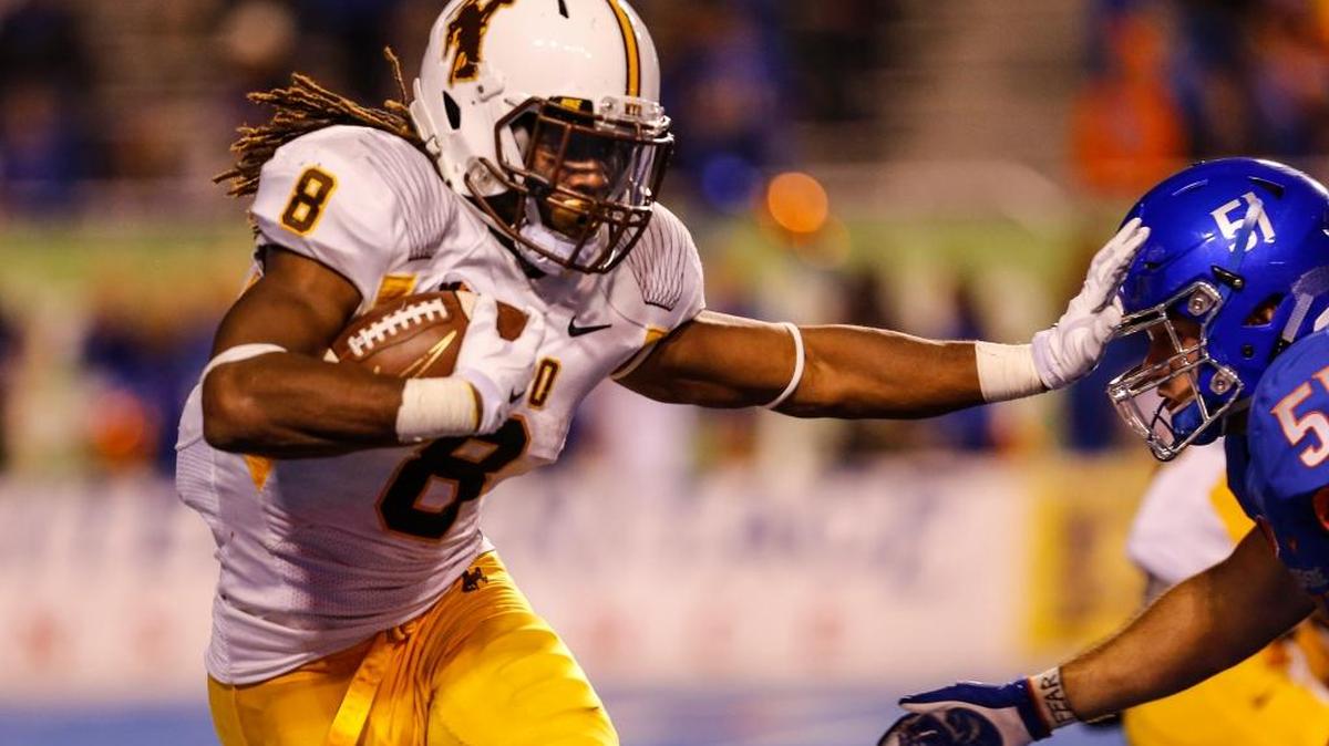 Wyoming sophomore back Brian Hill has 2,427 yards rushing in his first two college seasons.