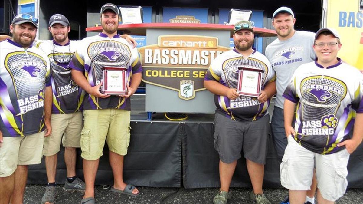 The McKendree University bass fishing team placed four boats in the top 16 of the 93-boat Bassmaster Carhartt Midwestern Regional Qualifier held on Lake Clinton in Clinton to earn three bids to the Bassmaster National Championship that will be held July 28-30on Green River Lake in Campbellsville, Ky.
