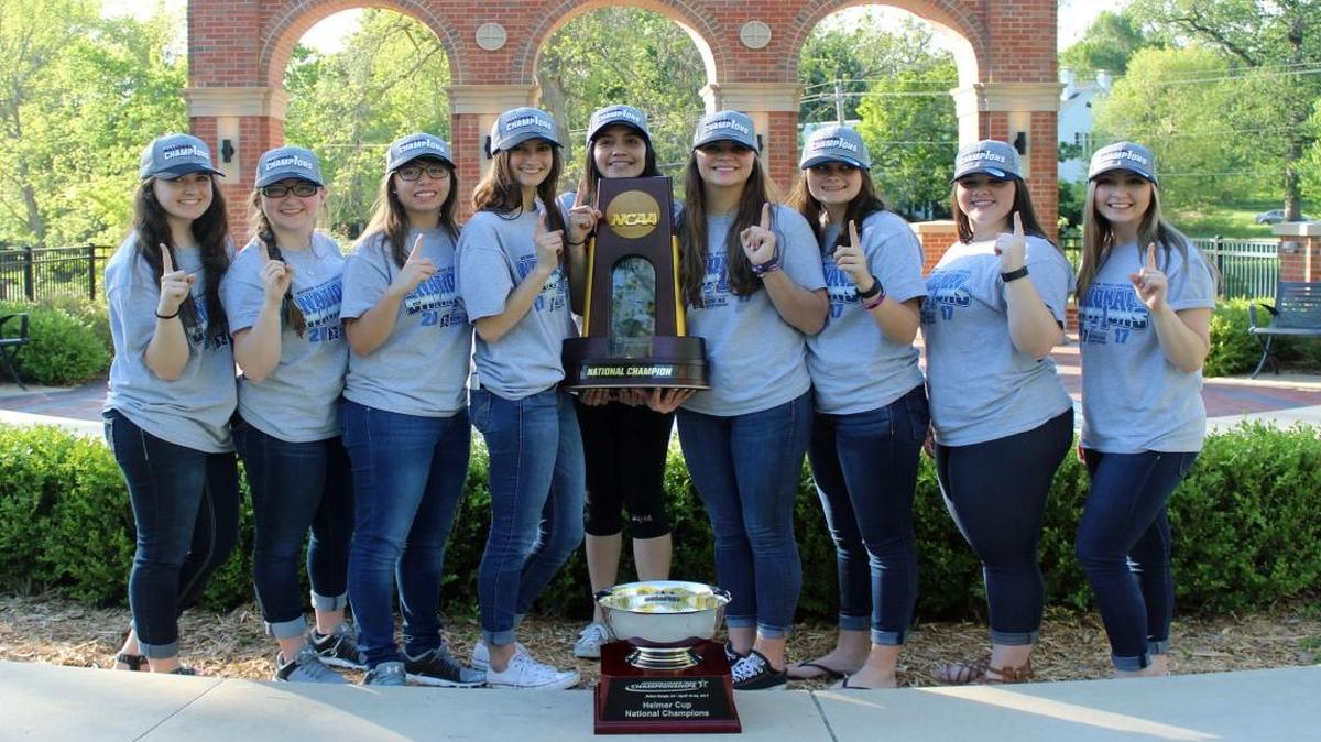 The national champion McKendree Bearcats returned to campus Monday to celebrate both its NCAA and IBC titles.