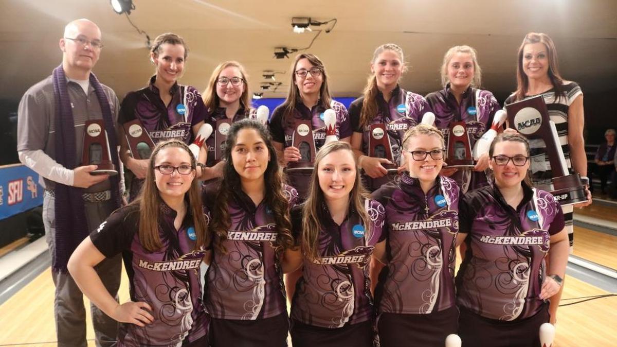 The McKendree University Women’s bowling team placed second at the 2018 NCAA National Collegiate Bowling Championship held at Tropicana Lanes in Richmond Heights, MO.