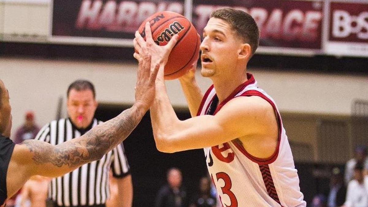 SIUE’s Jake Newton looks to pass the basketball during Thursday’s home game against Southeast Missouri State. The Cougars will play at home Saturday with a 5 p.m. game against Eastern Illinois.