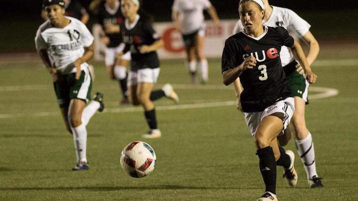 Emily Grahl scored her first goal of the season for the SIUE Cougars on an assist by Peyton Roehnelt in Friday’s game at Denver.