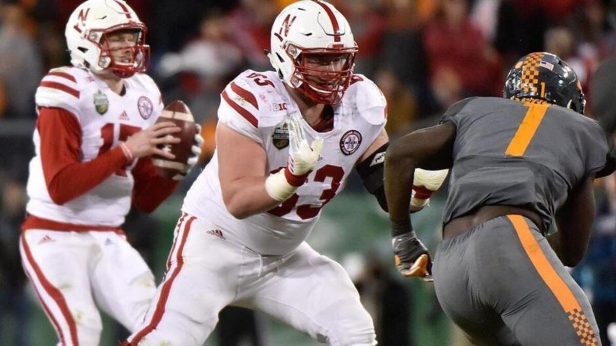 Highland High School graduate Tanner Farmer was named an All-Big 10 Conference lineman by Pro Football Focus