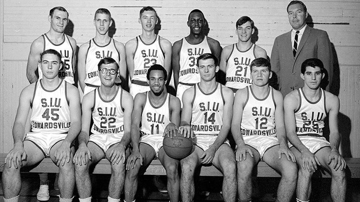 The first men’s basketball team at Southern Illinois University Edwardsville, 1967-68.