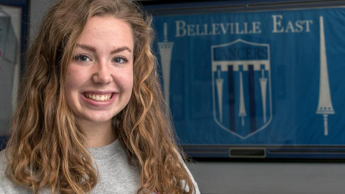 Belleville East tennis player Chloe McIsaac