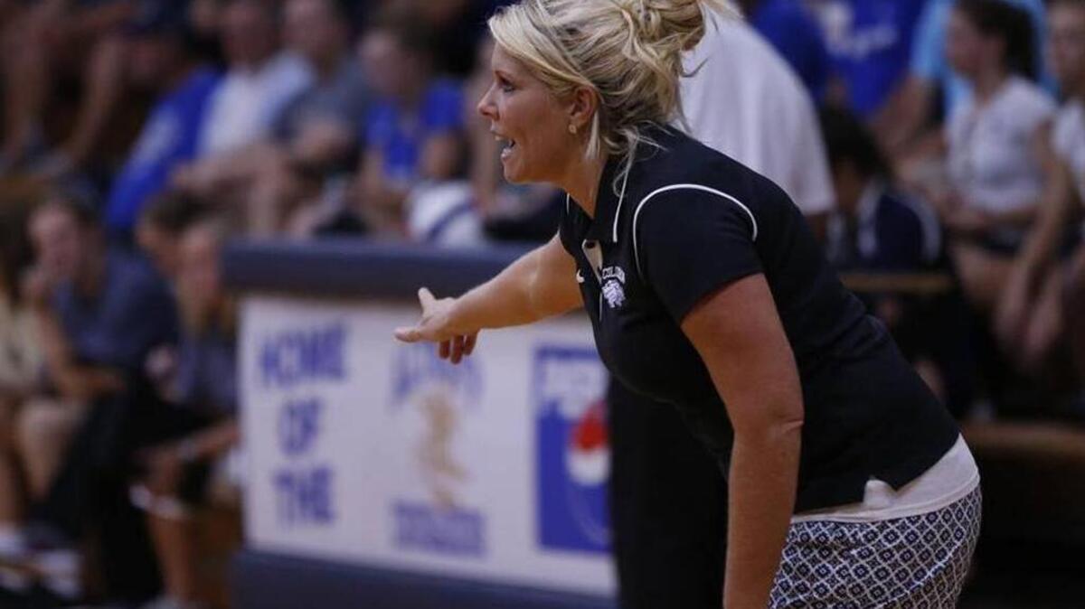 Columbia Eagles coach Kelly Landgraf has guided her team to a 35-0 record so far this season along with a regional championship