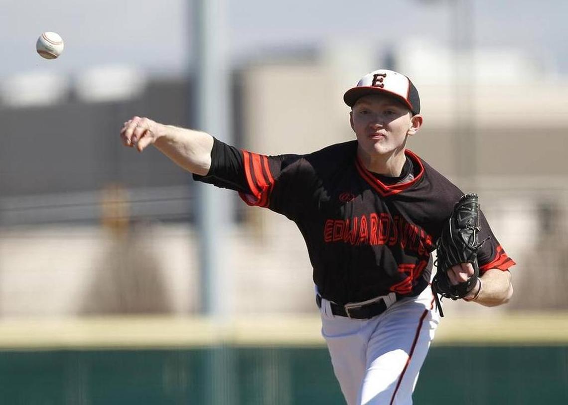 Edwardsville pitcher Andrew Yancik enters the state tournament with a record of 5-1 and a 1.17 ERA.