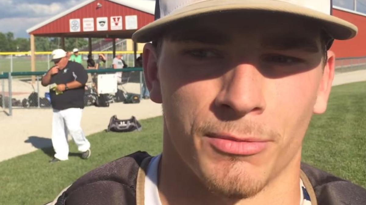
Althoff catcher Bret Silvestri talks about Crusaders’ win Wednesday
