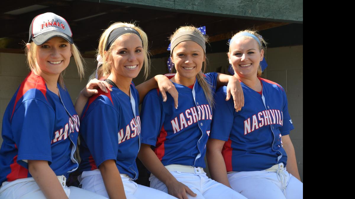 
Nashville senior softball starters (left to right) Daley Buchanan, Emily Thompson, Jordi Harre, Maci Ingram
