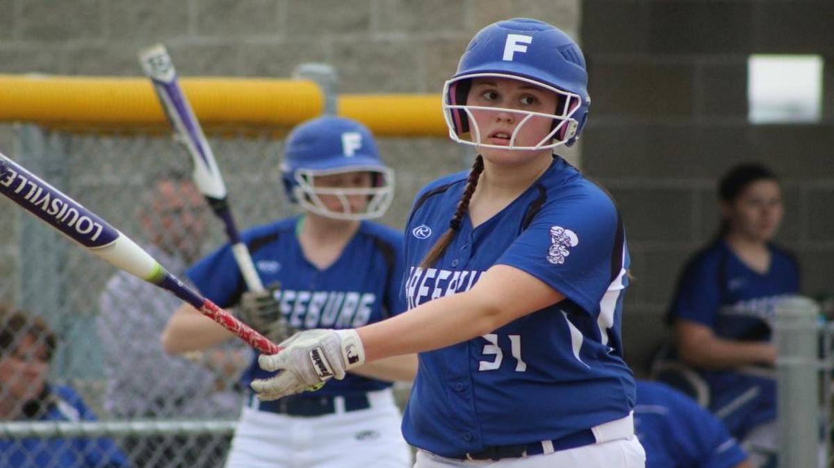 Freeburg junior Miranda Schulte prepares for an at bat against Dupo last spring. The fourth-year starter was a BND all-area pick as a sophomore and a junior.