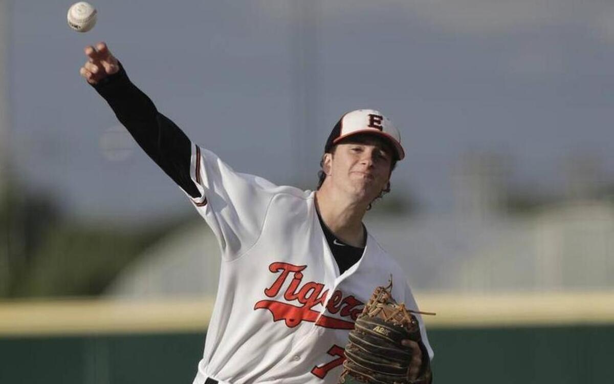 Edwardsville High senior pitcher Kade Burns is one of five metro-east baseball players named to the All-State team.