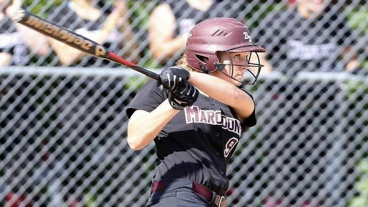 Belleville West senior Olivia Young is No. 1 in her class and No. 1 on the softball Maroons’ career home run list. She needs eight more to break the single season record of 13 she currently shares with Jenny Klotz.