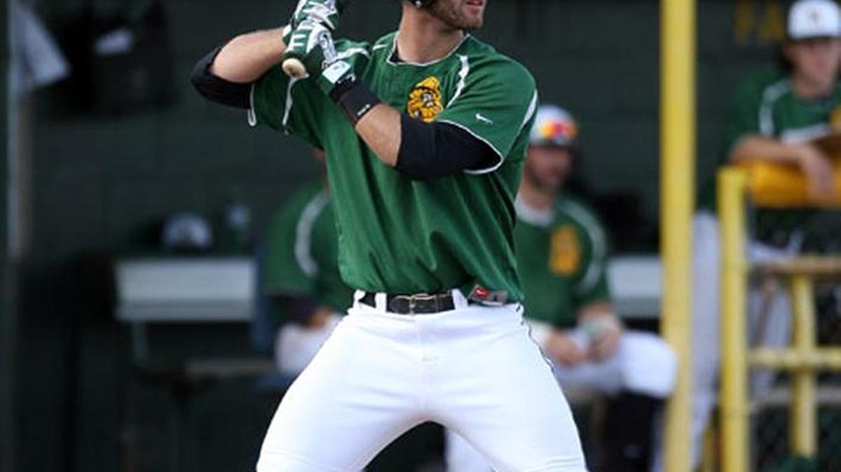 Former Alton High catcher Brent Gibbs, shown here playing with Central Arizona Junior College this season, was drafted in the seventh round Friday by the Pittsburgh Pirates
