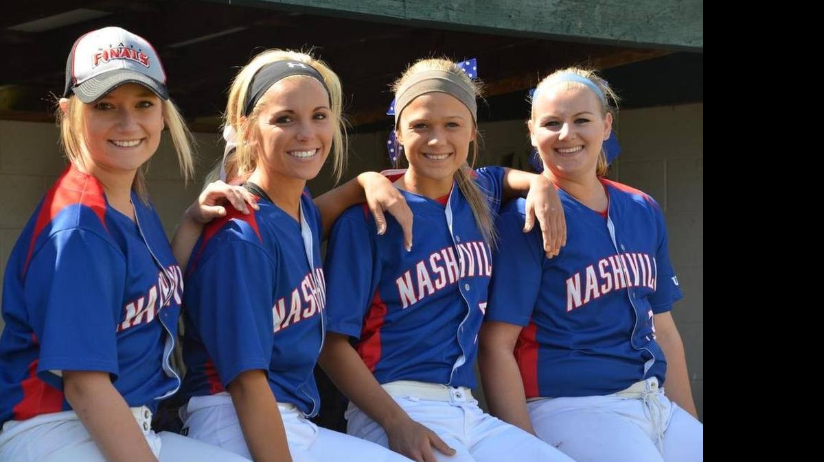 
Nashville senior softball starters (left to right) Daley Buchanan, Emily Thompson, Jordi Harre and Maci Ingram.
