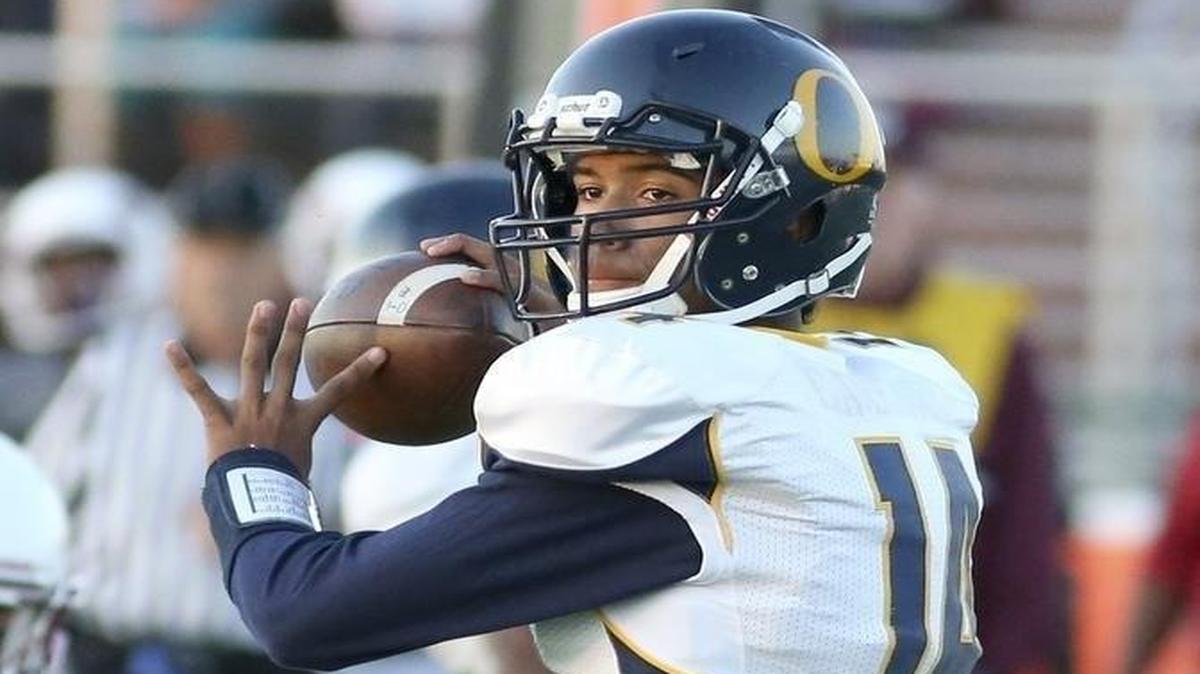 Quarterback Christian Perez, who played for O’Fallon last season and has transferred to East St. Louis for his senior season, announced on Monday his commitment to play football at the U.S. Naval Academy.
