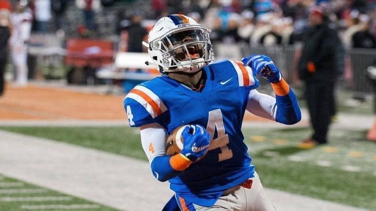 East St. Louis Flyers receiver Jeff Thomas is the MVP of the Under Armour All-American Game.