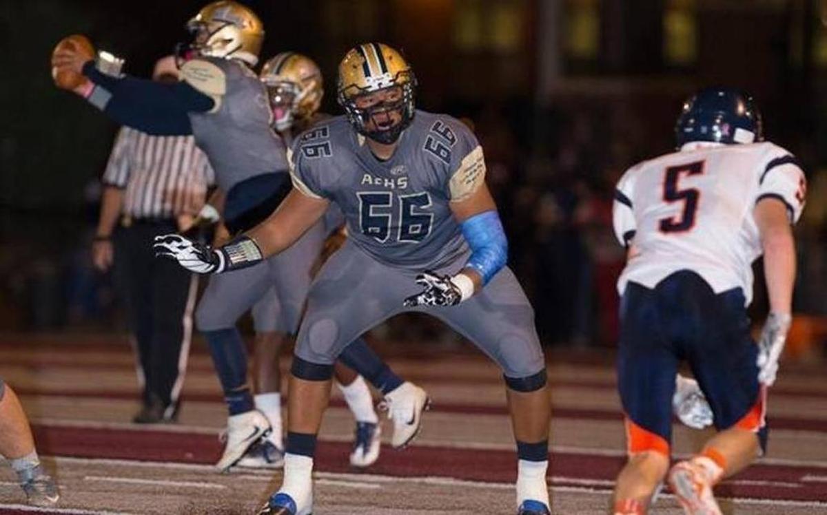 Althoff offensive lineman Jordyn Slaughter is committed to play next season at the University of Illinois.